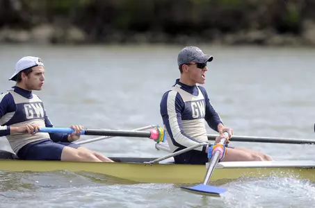 GW's Varsity 8 won the George's Cup over Georgetown and the Colonials swept the remaining four races on Saturday on Lake Carnegie.