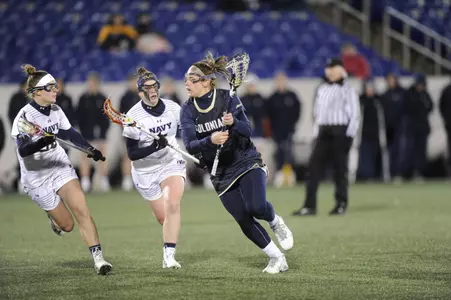 Julia Lawson tallied two goals, five ground balls and three caused turnovers at St. Bonaventure.