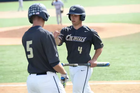 Senior Matthieu Robert drove in two runs to help the Colonials past UMBC, 12-8, on Tuesday.