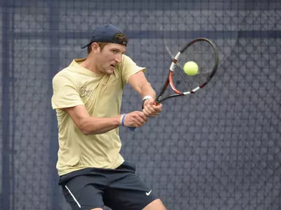 Men's Tennis Action Shot