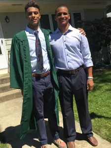 About 40 family members will be in attendance Saturday to watch Justin (left) and Joe (right)