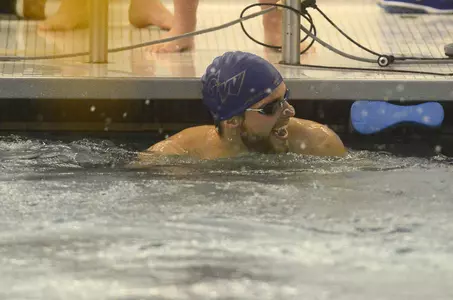 Gustav Hokfelt won the 100-meter backstroke Saturday at the Magnus Cup Invitaitonal.