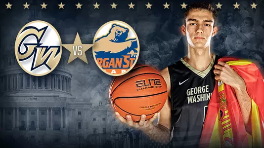 Spanish forward Javier Langarica is one of four international players on GW's roster. The Colonials will celebrate International Night on Wednesday