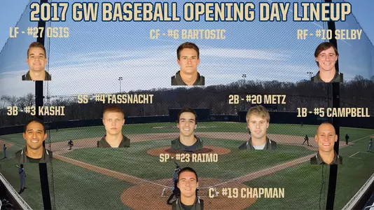 Baseball 2017 Opening Day Lineup