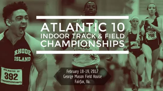 A-10 Indoor Track and Field Championship Graphic