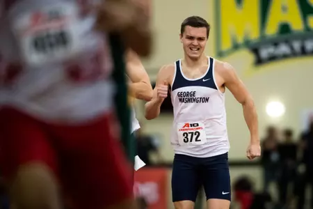 Men's Track and Field Action Shot
