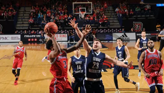 Jaren Sina and GW got a much-needed road win Sunday at Duquesne