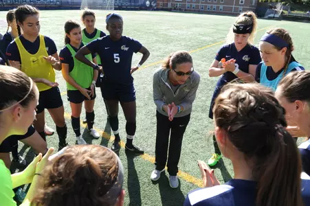 Women's Soccer Team Huddle