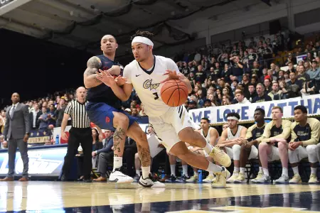 Men's Basketball Action Shot