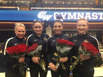Gymnastics Picture with Roses