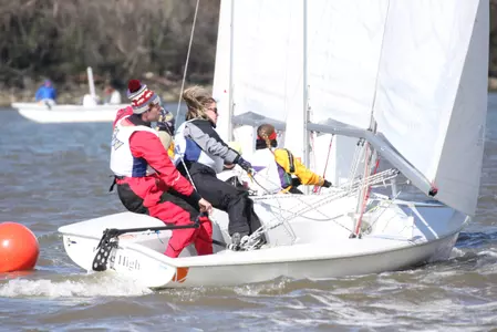 Sailing action shot