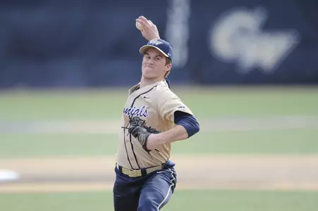Will Kobos' effort out of the bullpen was key prior to the Colonials rally in the bottom of the eighth inning.
