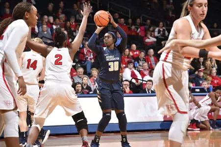 Neila Luma's 14-point, 14-rebound double-double was a big reason GW won the rebounding battle in the Colonials' 71-58 win over Saint Louis on Saturday.