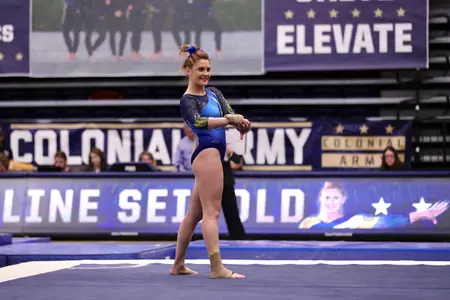 Madeline Seibold broke her career-high on floor exercise for the second-straight week, posting a 9.925 at Kent State.