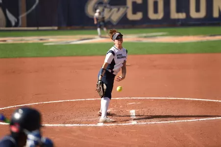 Kaitlin Buff toss the first six innings of Sunday's shutout of Siena.
