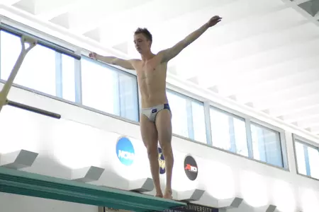 Peter Nachtwey placed 12th on platform Wednesday at the NCAA Zone A Championships.