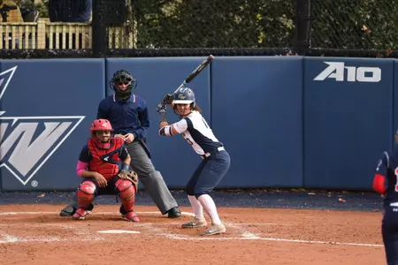 Sierra Lange picked up a win and a save Monday against Rhode Island.
