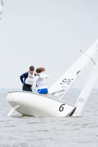 Riley Legault and Alexandra Fayer finished eighth in B Division (photo courtesy of Colin Grey)