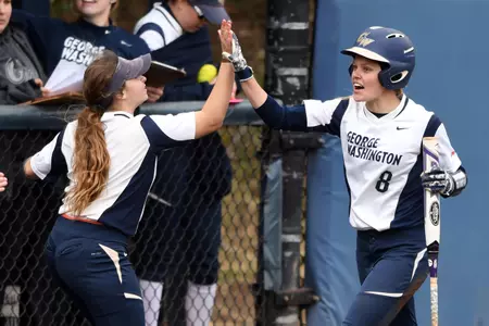 Morgan Rinehart and the Colonials close the regular season at Saint Louis.