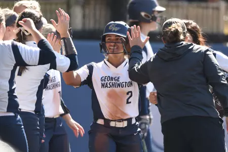 Marta Fuentes and the Colonials split a doubleheader Saturday at Saint Louis.