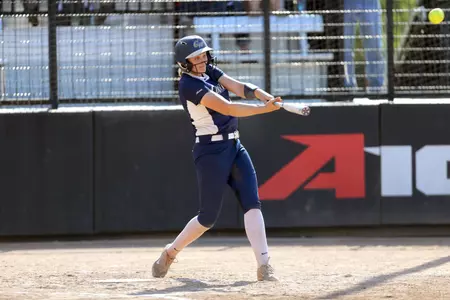 Faith Weber's seventh-inning home run put GW ahead Wednesday.