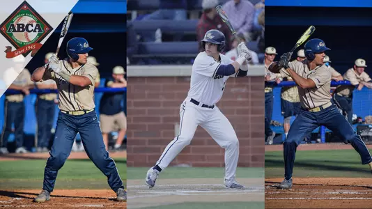 Dominic D'Alessandro, Mark Osis and Isaiah Pasteur were selected to the ABCA/Rawlings All-East Region First Team