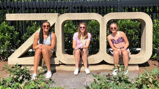 Newcomers Kayla Mokwuah, Maddie Loder and Tori Hyduke picked up two points for their visit to the National Zoo.