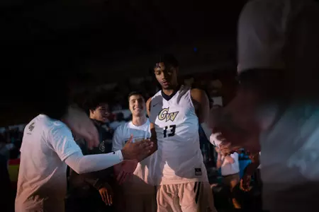 Scenes from the George Washington University men's basketball team facing Towson University during a home game, Wednesday, Dec. 5, 2018, at the Charles E. Smith center.