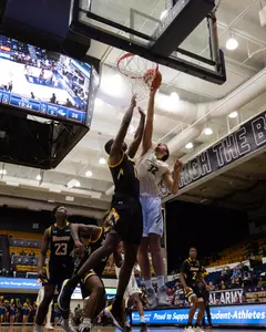 Langarica from the George Washington University men's basketball team facing Towson University during a home game, Wednesday, Dec. 5, 2018, at the Charles E. Smith center.