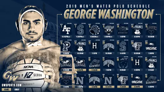 2019 Men's Water Polo Schedule