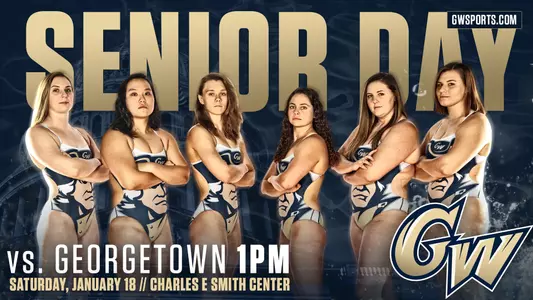 GW Swimming & Diving Senior Day, January 18, 1 p.m.