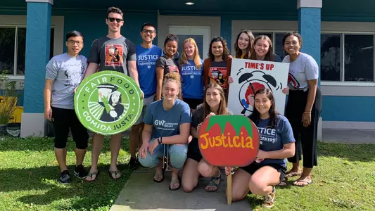 Faith Weber on her GW Alternative Breaks trip to Florida