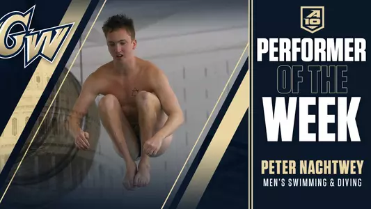 A-10 Performer of the Week: Peter Nachtwey, Men's Swimming & Diving