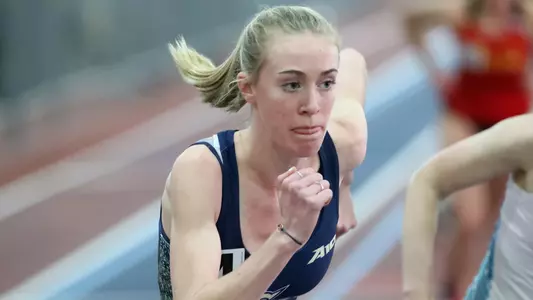 Kathryn Nohilly prepares to run