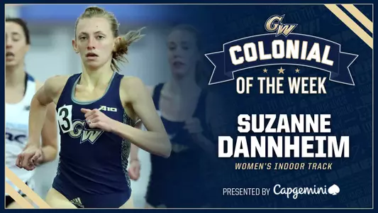 Colonial of the Week Suzanne Dannheim Women's Indoor Track Presented by Capgemini