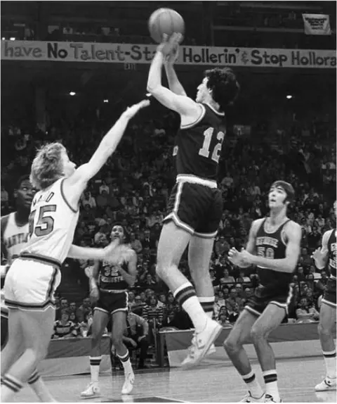 John Holloran goes up for a shot