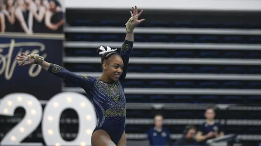 Deja Chambliss competes in 2020 meet