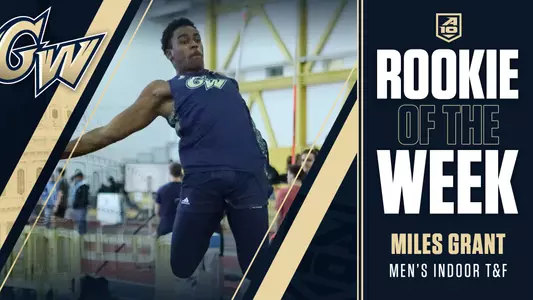 Rookie of the Week Miles Grant Indoor T&F