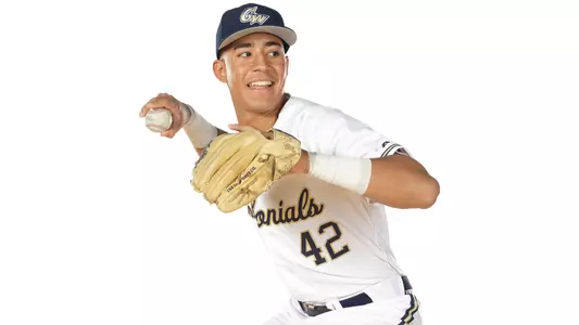 Joe Biancone aims to throw.