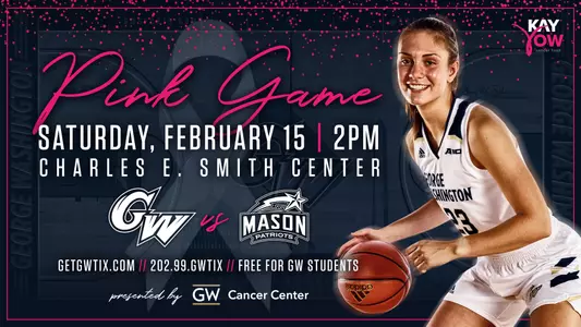 Pink Game Saturday February 15 2pm Charles E Smith Center