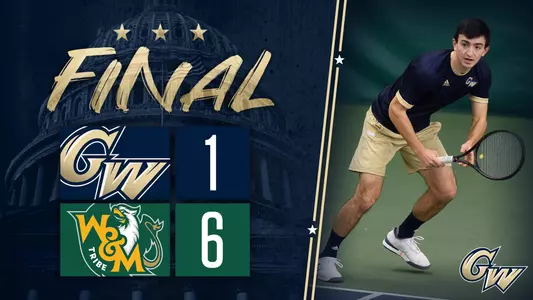Men's Tennis Final score vs William & Mary