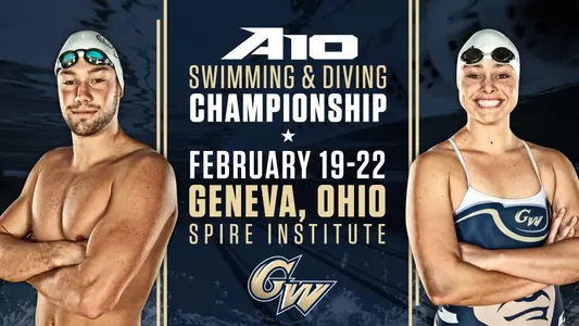 GRAPHIC: A-10 Swimming & Diving Championship, Feb. 19-22, 2020
