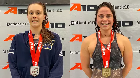 Jackie Torrez and Gemma Atherley pose with their medals