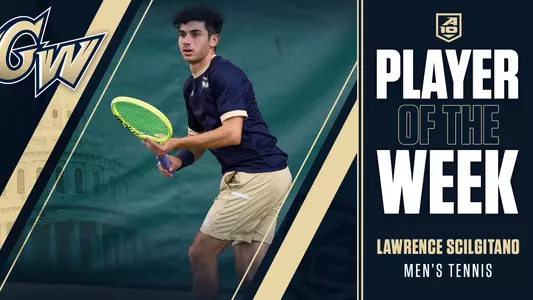 A-10 Player of the Week Lawrence Sciglitano Men's Tennis