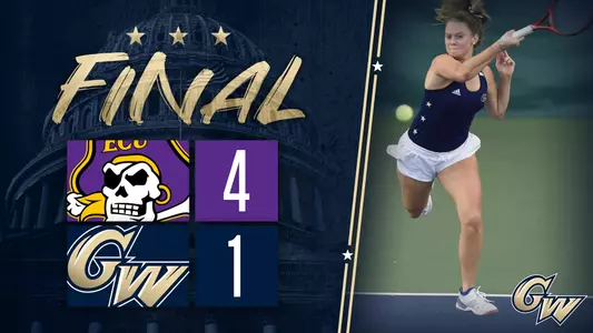GW falls to ECU, 4-1.