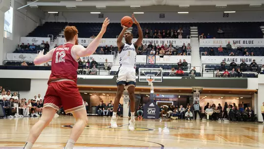 Shawn Walker Jr. with a jumper vs. Saint Joseph's