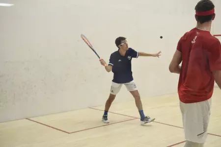 Salim Khan hits the ball.