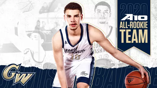 Graphic: Jamison Battle Named to A-10 All-Rookie Team