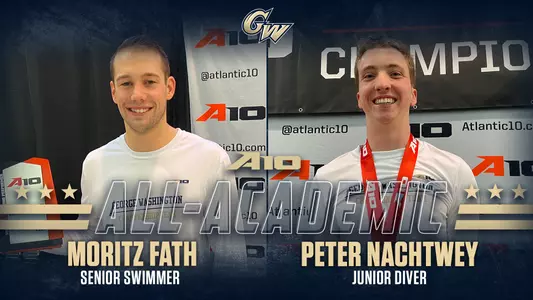 GRAPHIC: Moritz Fath and Peter Nachtwey have earned A-10 All-Academic honors