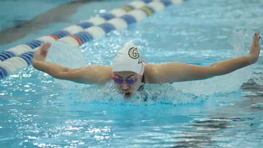 Andrea Ho swims the butterfly.
